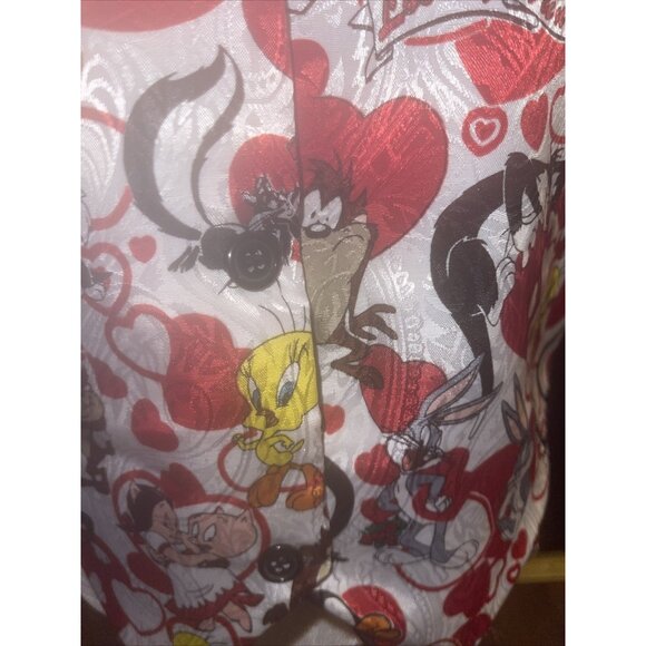 Looney Tunes Vest Valentines Day Cartoon Characters One Size Polyester - Picture 8 of 15